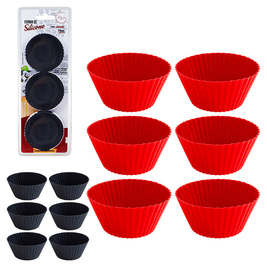 Classic Forma Cupcake Red Silicone Com 6.