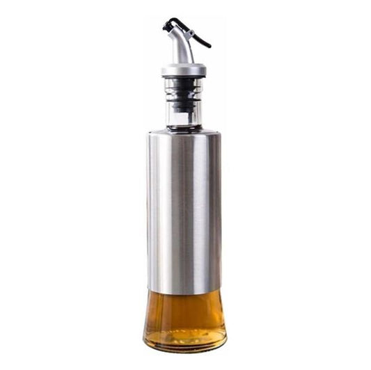 Porta Azeite Inox com Vidro 310 ML