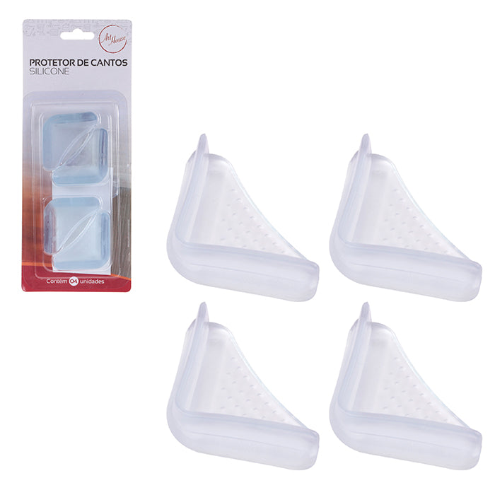 Protetor De Cantos Silicone C/4Pcs