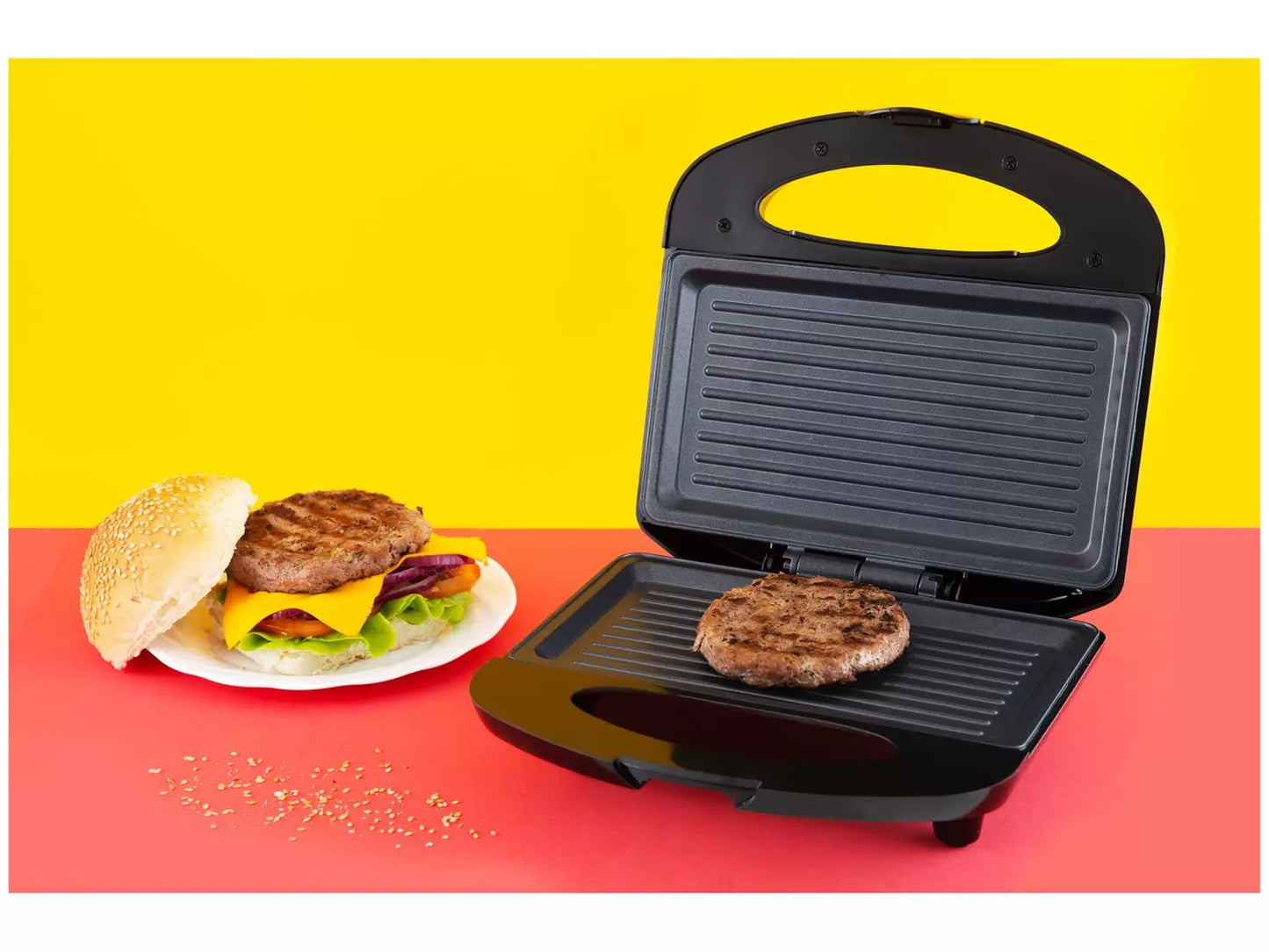 Sanduicheira E Grill Amvox Ams 370 Black