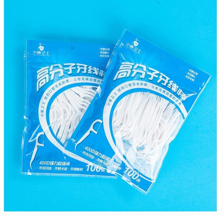 Novo Dental Floss Limpeza Higiene Oral Dental (100 Peças)