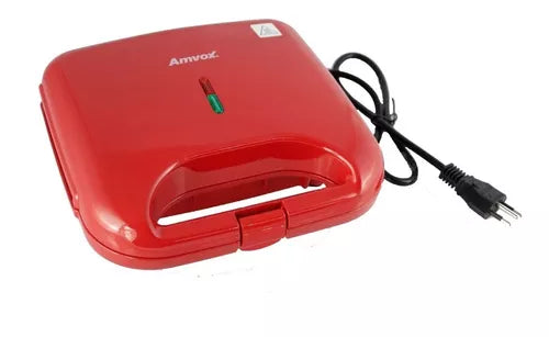 Sanduicheira E Grill AMS 370 Red Amvox 110v 750w