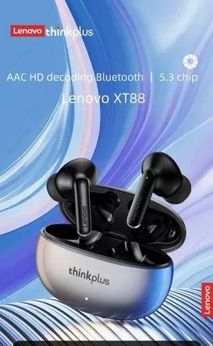 Fone De Ouvido Bluetooth 5.3 Lenovo Xt88 Tws Gamer Sem Fio