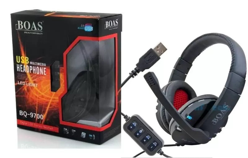 Fone De Ouvido SEMI-NOVO Headset Gamer USB p/ Pc Consoles Notebook Bq-9700 - BOAS